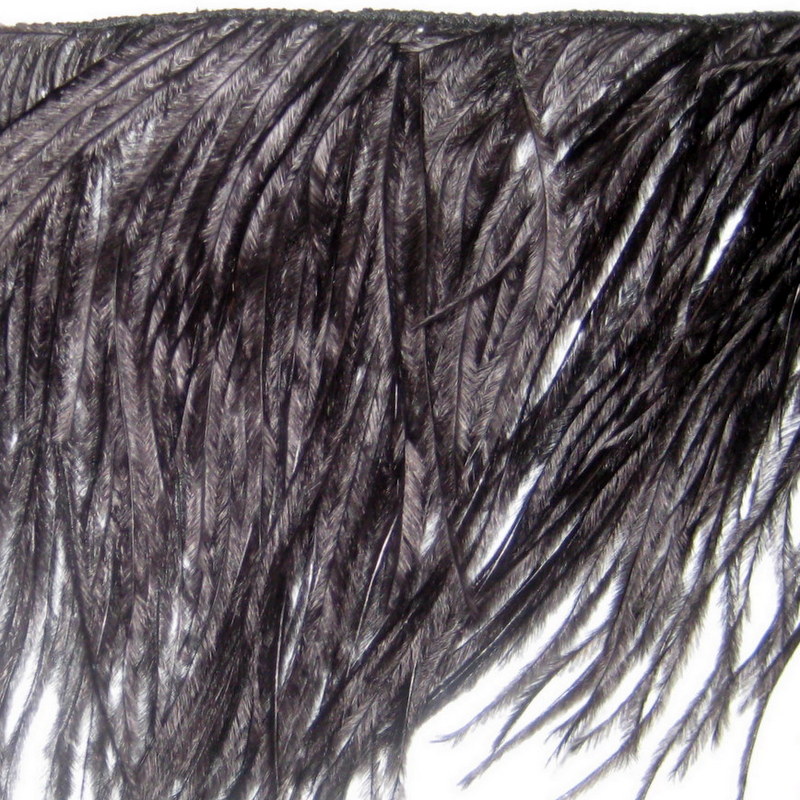 OSTRICH FRINGE BLACK OSTRICH FRINGE BLACK