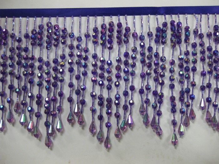GLASS BEADED FRINGE GLASS BEADED FRINGE
