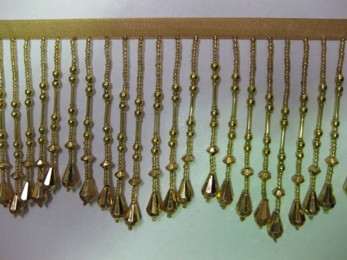 ACRYLIC BEAD4"-GOLD