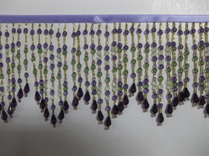 GLASS BEADED FRINGE GLASS BEADED FRINGE