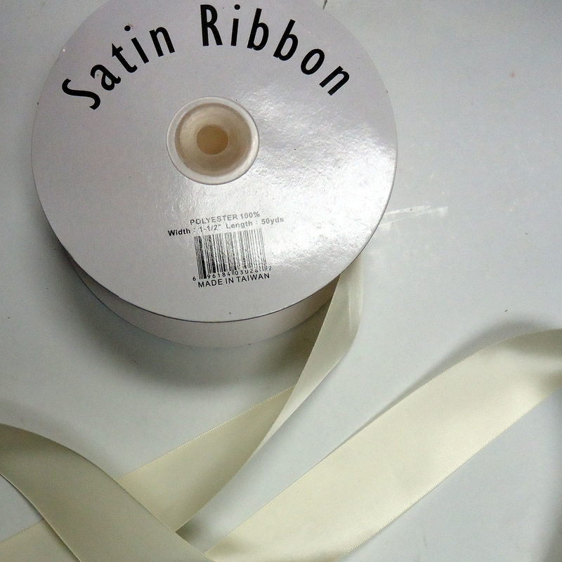 Satin Ribbon 1 1/2 IVORY