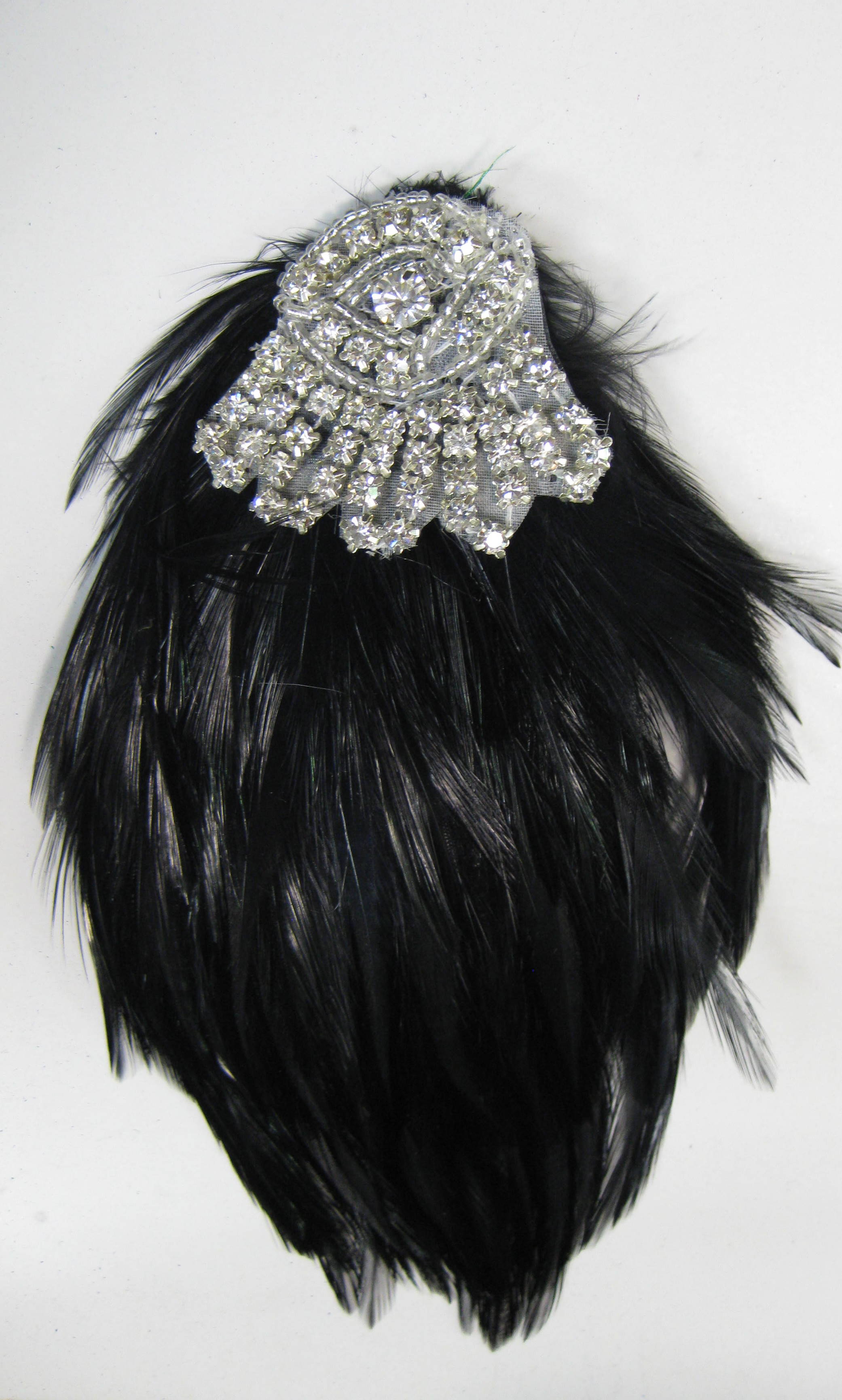 FEATHER PAD RHINESTONE