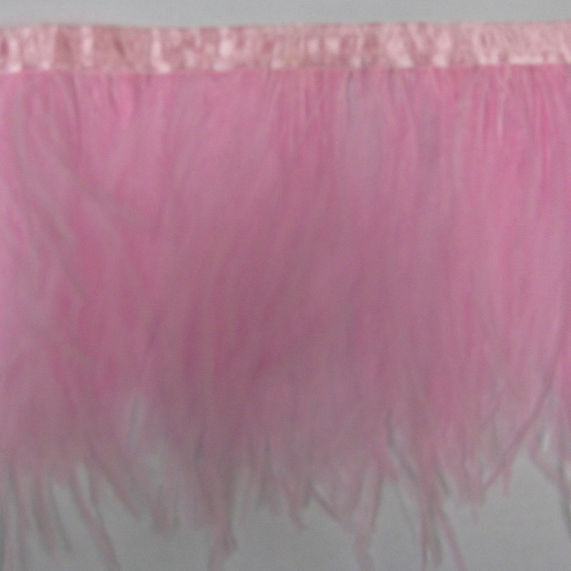 OSTRICH FRINGE PINK