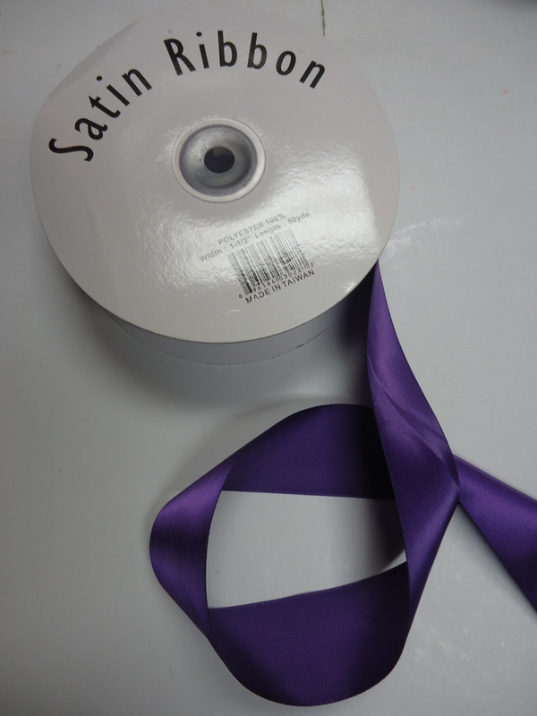 Satin Ribbon 1 1/2 PURPLE