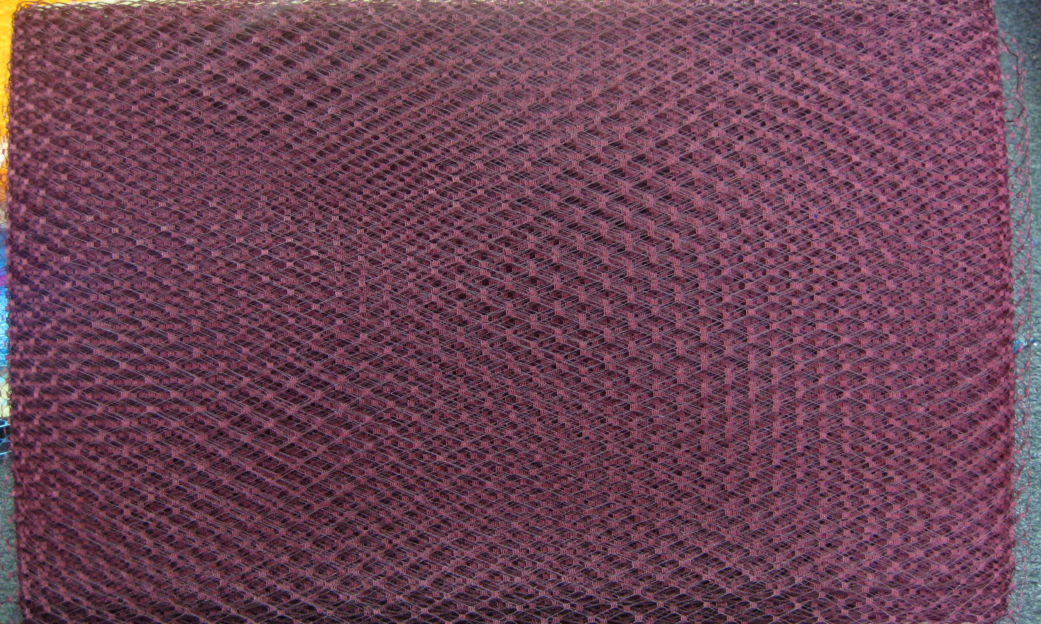 FRENCH NETTING TULLE BURGANDY