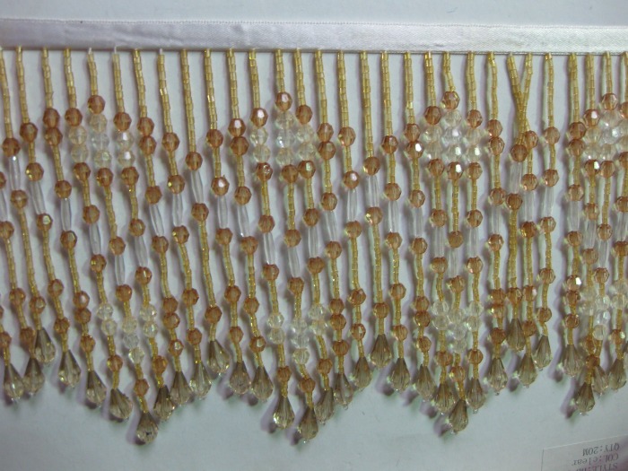 GLASS BEADED FRINGE GLASS BEADED FRINGE