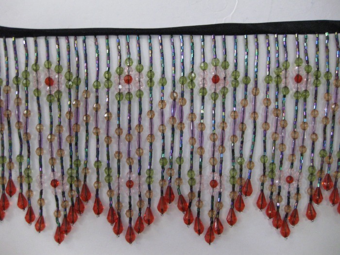 GLASS BEADED FRINGE GLASS BEADED FRINGE