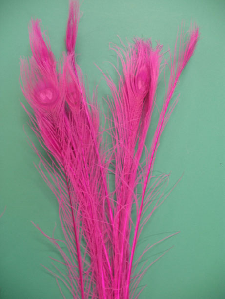 BLEACH DYED HOT PINK 35-40' PER 12